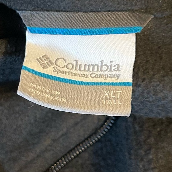Columbia Long Sleeve Soft Front Full Zip Up Fleece Sweater Size XL Tall - Picture 4 of 7